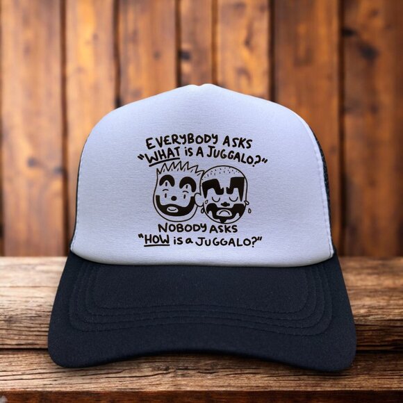 Insane Clown Posse ICP  Juggalo Mens Trucker Hat Black Hatchetman Horror-Core - Picture 1 of 4